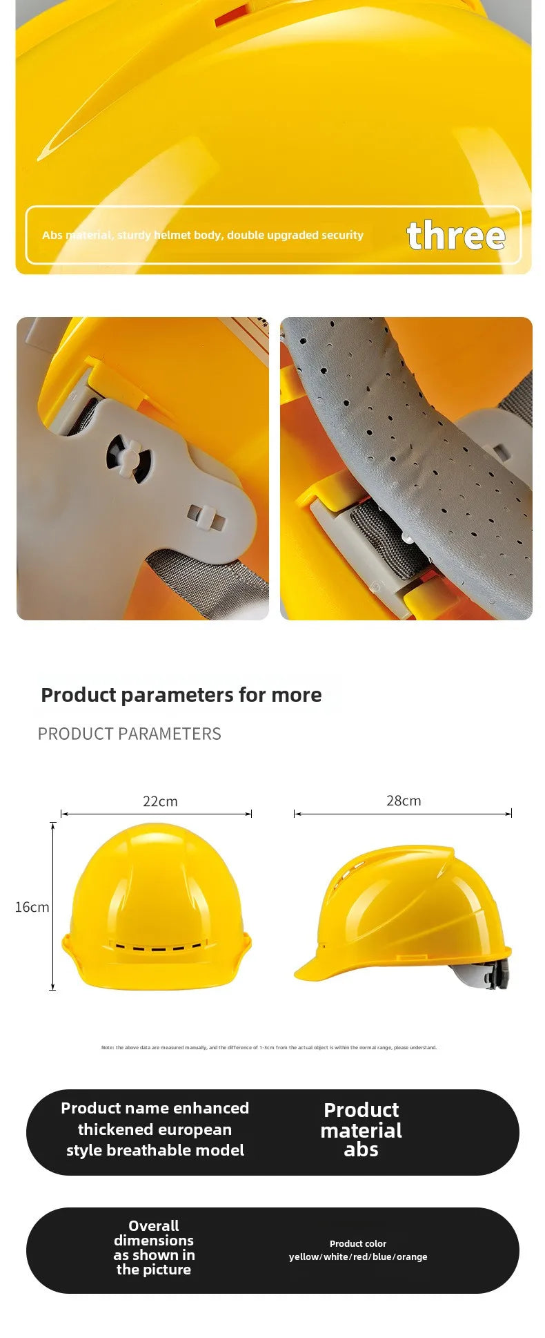 CE Safety Hard Hat With Ratchet