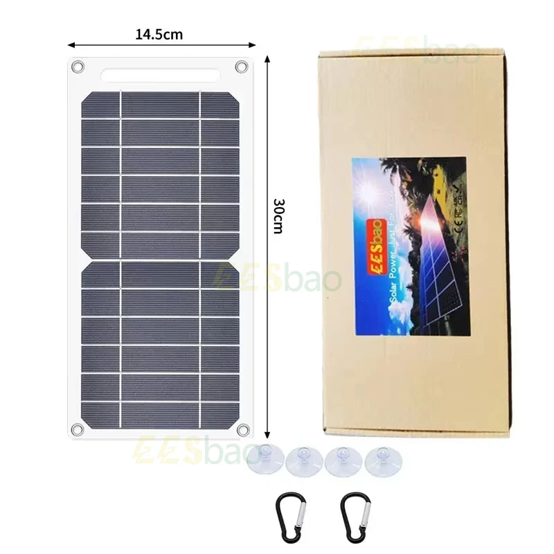35W Portable Solar Panel - USB Solar Charger for Phones & Power Banks